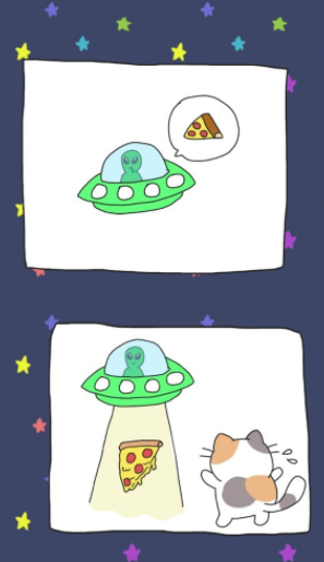 太空猫我想吃披萨
