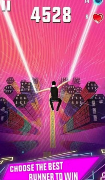 天空跳线跑酷