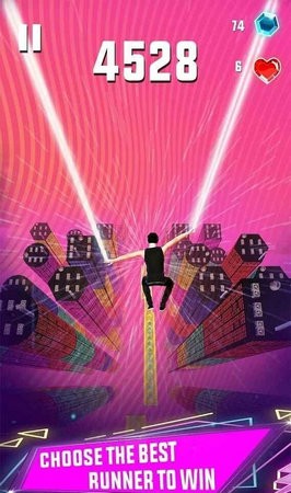 天空跳线跑酷