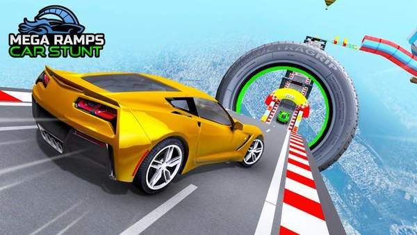 Mega Ramp Car Stunts Racing 3D: Free Car Games